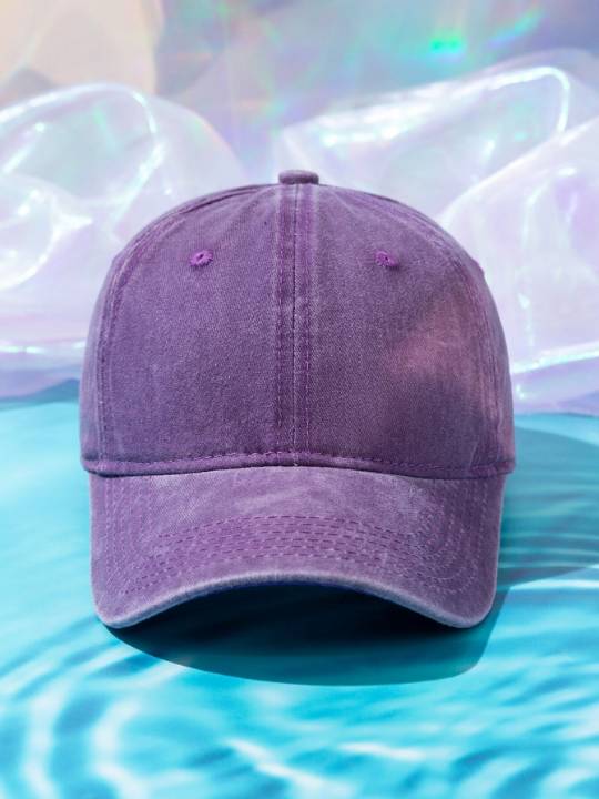 Men's Washed Pure Color Cap Baseball Cap