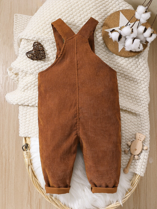 Baby Boy Flap Pocket Overalls