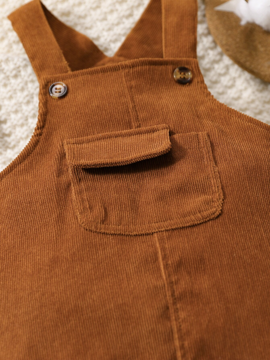 Baby Boy Flap Pocket Overalls