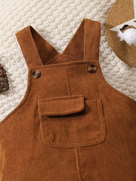 Baby Boy Flap Pocket Overalls