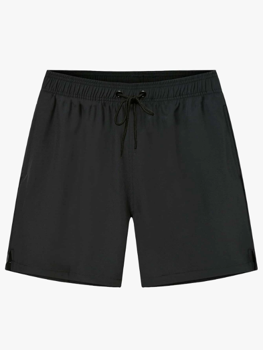 Manfinity Men Zip Pocket Drawstring Waist Swim Trunks