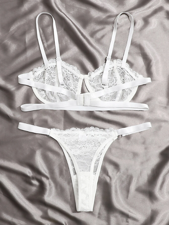 Lace Underwire Lingerie Set