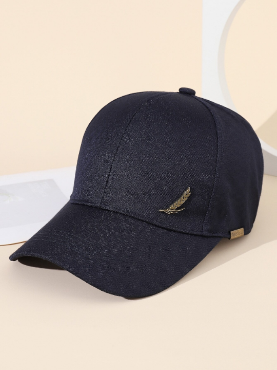 Men Ear Of Wheat Decor Baseball Cap