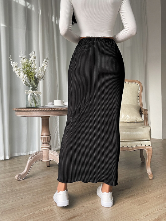 Essnce Elastic Waist Pencil Skirt