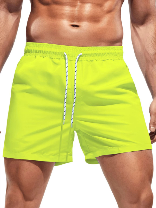 Manfinity Swimmode Men Drawstring Waist Swim Trunks