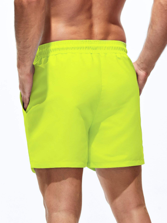 Manfinity Swimmode Men Drawstring Waist Swim Trunks