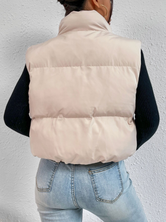 EZwear Zip Up Puffer Vest Coat