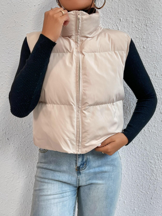 EZwear Zip Up Puffer Vest Coat