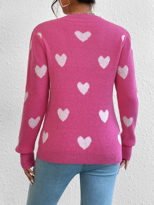 Heart Pattern Sweater