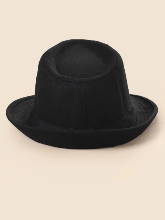 Men Solid Fedora Hat
