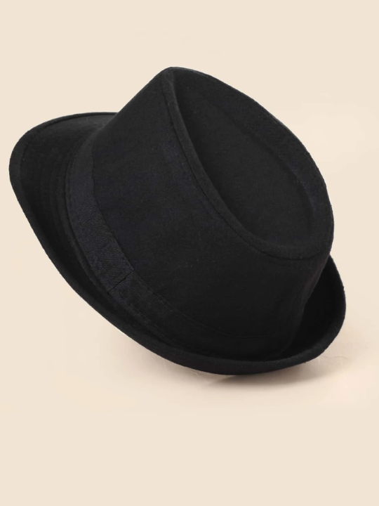 Men Solid Fedora Hat