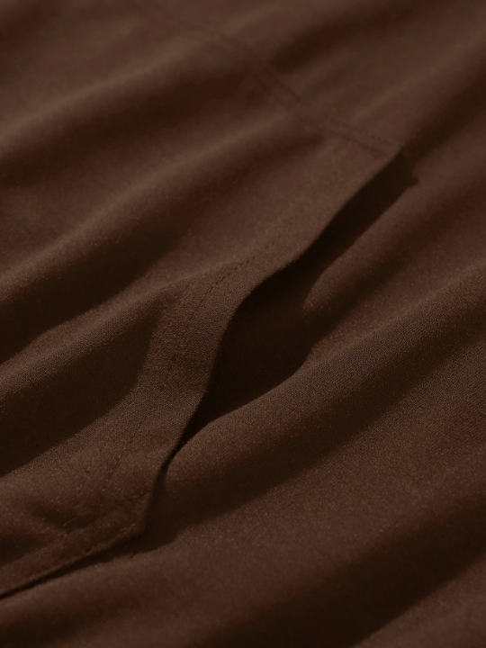 Rick and Morty | ROMWE Guys Letter Cartoon Graphic Kangaroo Pocket Drawstring Hoodie