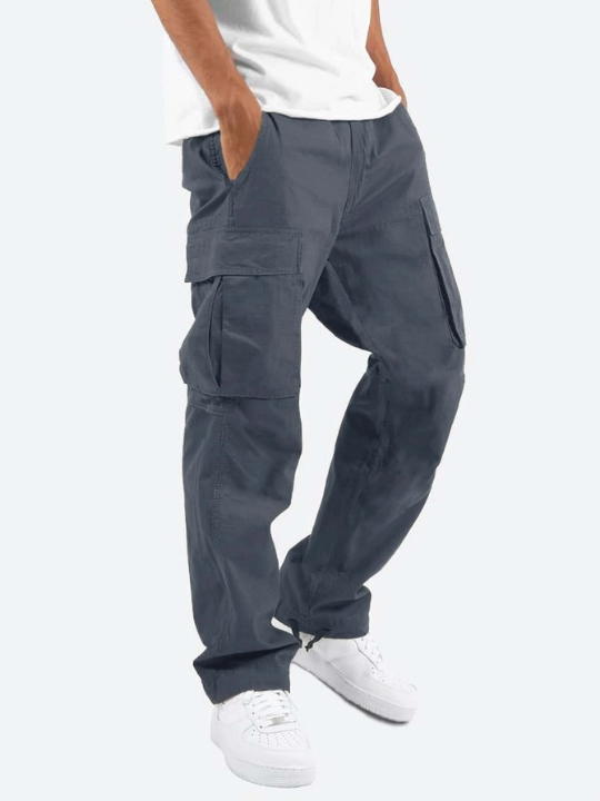 Manfinity Hypemode Men Flap Pocket Drawstring Waist Pants