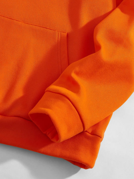 Manfinity Hypemode Men Slogan Graphic Drawstring Hoodie