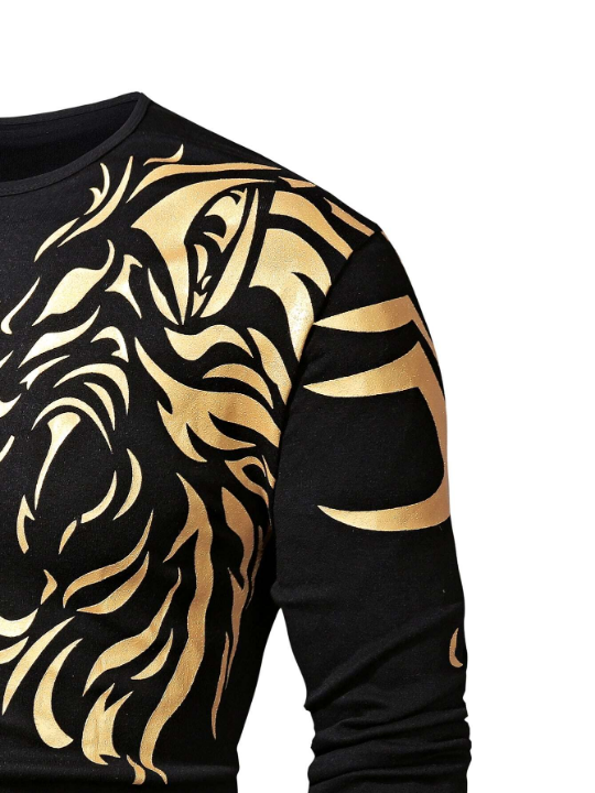 Manfinity LEGND Men Abstract Animal Print Tee