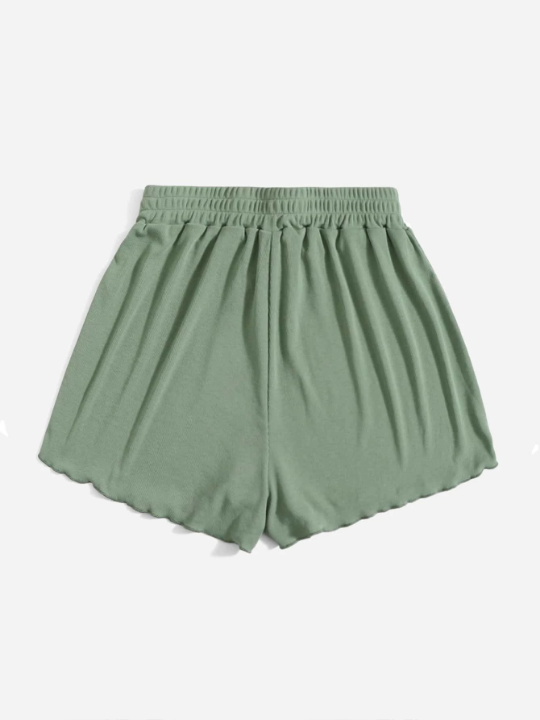 EZwear Knot Waist Solid Shorts