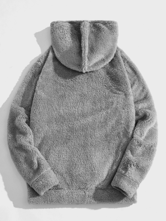 Manfinity Hypemode Men Drawstring Detail Teddy Hoodie