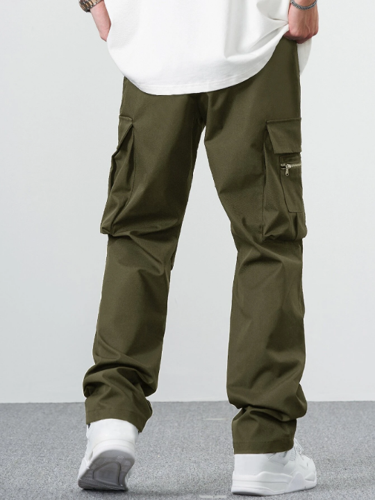 Manfinity EMRG Loose-Fit Men's Cargo Pants With Drawstring Waist