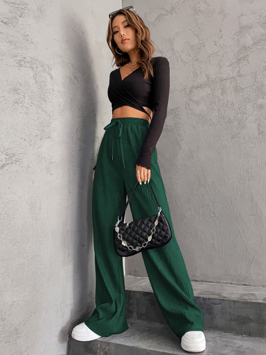 High Waist Wide Leg Pants