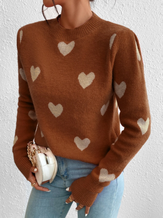 Heart Pattern Sweater