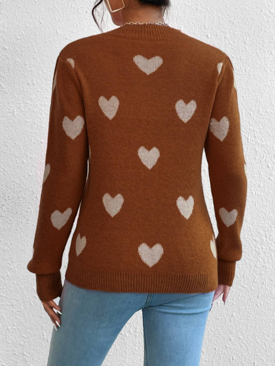 Heart Pattern Sweater