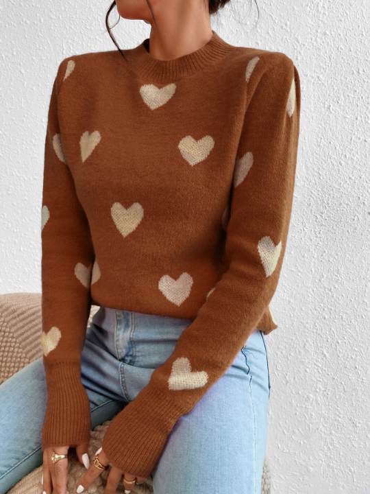 Heart Pattern Sweater