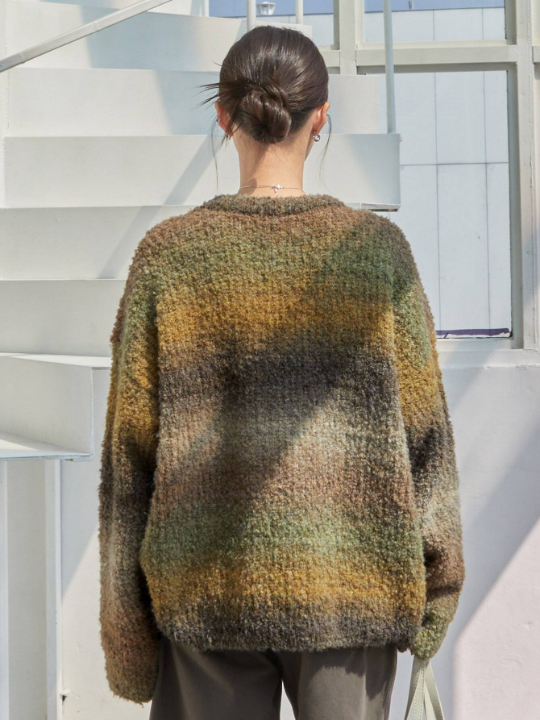 Dazy-Less Ombre Drop Shoulder Sweater