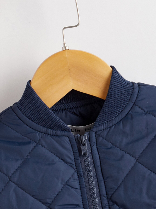 Baby Boy Zip Up Quilted Bomber Jacket