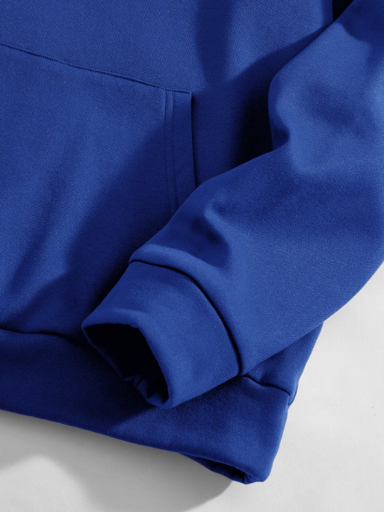 Manfinity Hypemode Men Slogan Graphic Drawstring Hoodie