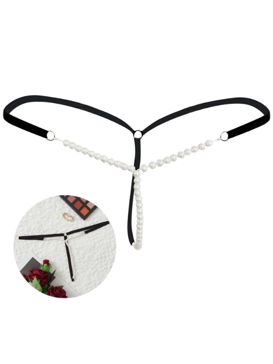 Pearls Beaded Thong