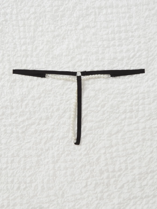 Pearls Beaded Thong