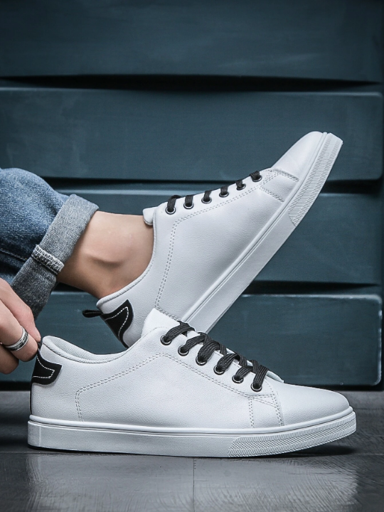 Men Lace-Up Front Skate Shoes  Men Business Shoes