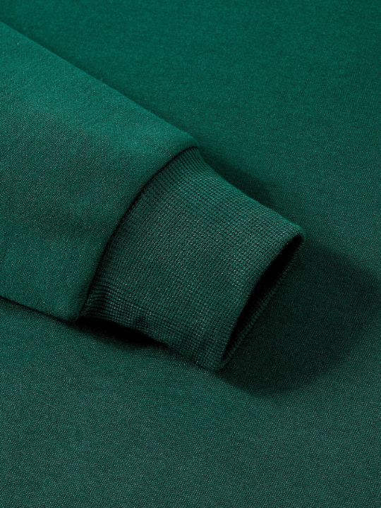 Men Solid Thermal Lined Sweatshirt