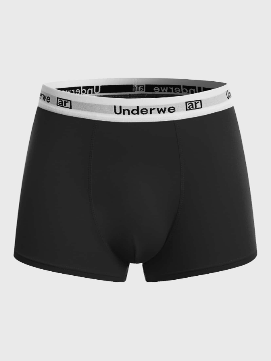 Men 5pcs Letter Graphic Boxer Brief