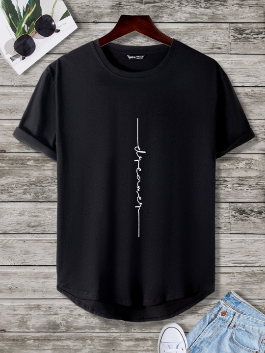 Manfinity Homme Men Letter Graphic Tee