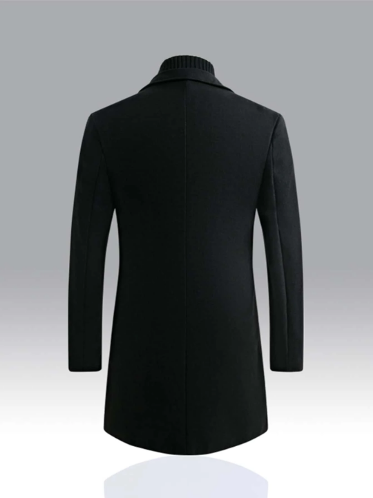 Manfinity Homme Men 1pc Lapel Collar Single Breasted Overcoat