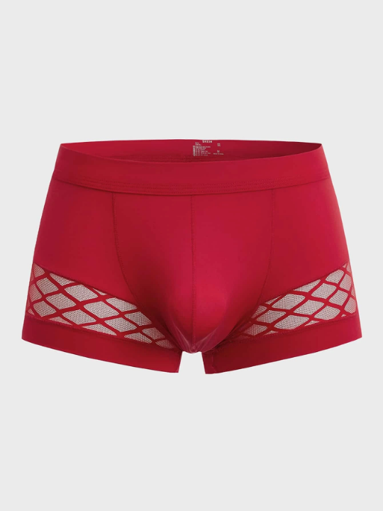 Men Fishnet Insert Boxer Brief