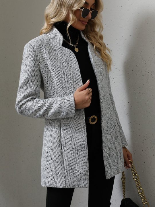 LUNE Open Front Overcoat