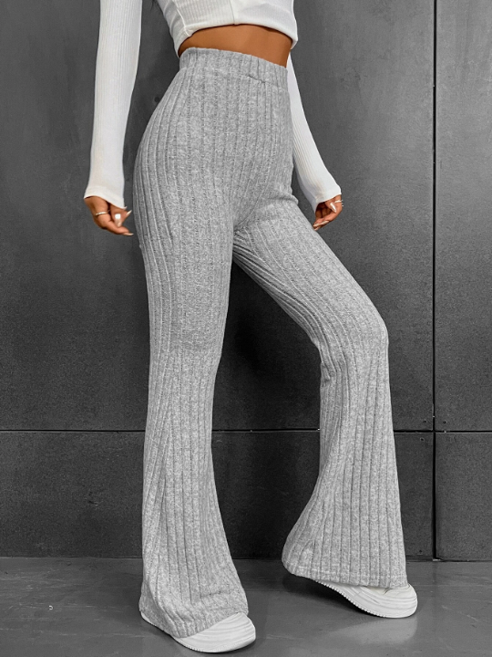 EZwear High Waist Flare Leg Pants