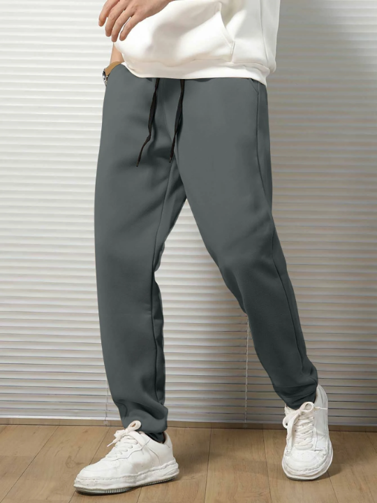 Manfinity Basics Men Drawstring Waist Sweatpants