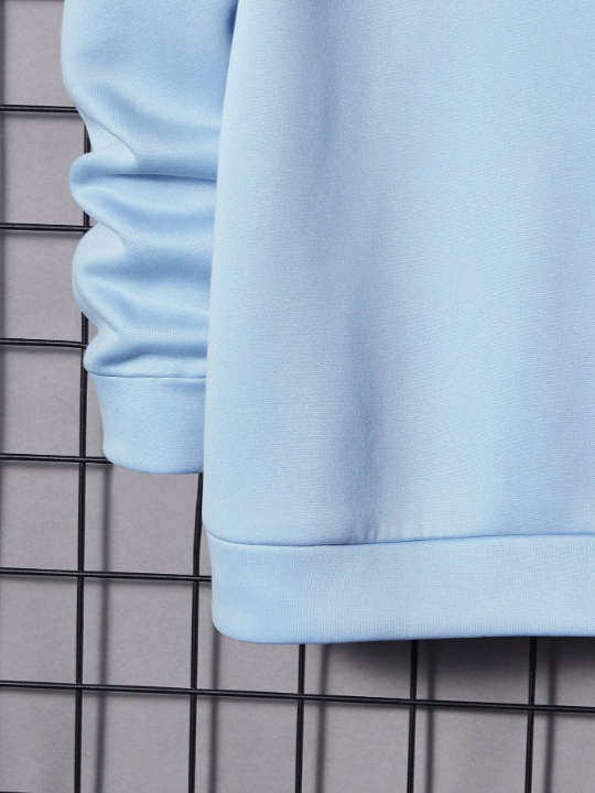 Manfinity Hypemode Men Letter Graphic Drawstring Hoodie