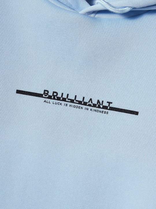 Manfinity Hypemode Men Letter Graphic Drawstring Hoodie