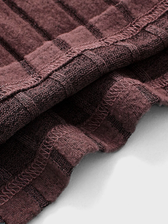 Manfinity Homme Men Ribbed High Neck Solid Tee