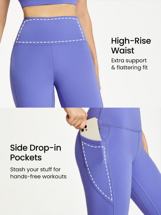 GLOWMODE 24" FeatherFit High-Rise Side Pocket Leggings