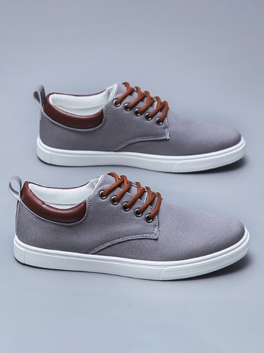 Men's Fashionable & Simple Slip-on Casual Sports Shoes, Non-slip All-season Versatile Style For Students