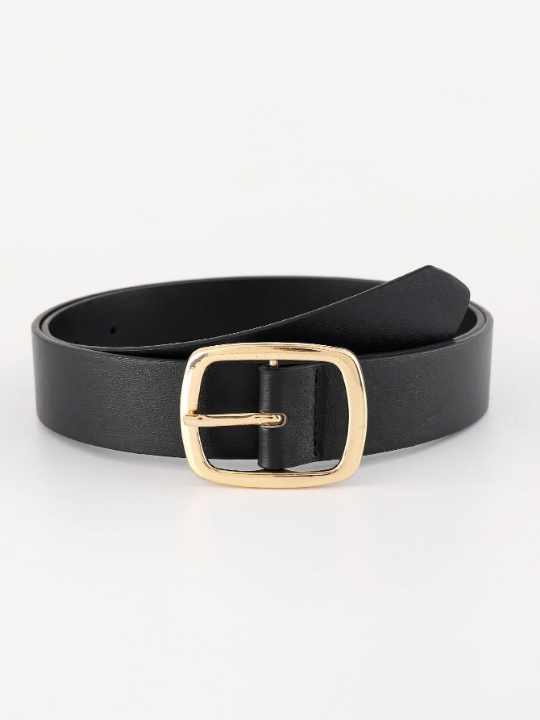 1pc Women Rectangle Buckle Belt