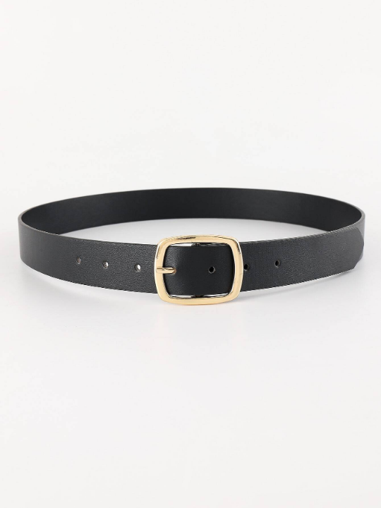 1pc Women Rectangle Buckle Belt