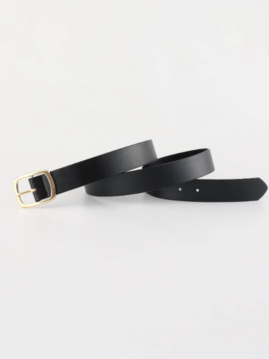 1pc Women Rectangle Buckle Belt