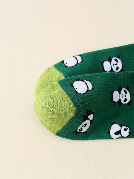 Panda Pattern Crew Socks