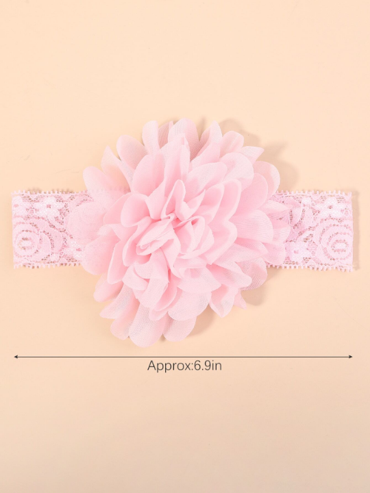 3pcs Baby Flower Decor Hair Band